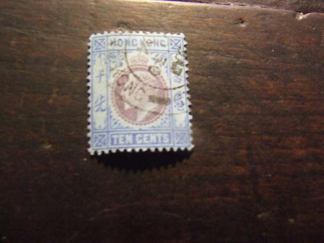 HONG KONG 1903 EDOARDO 10 c USATO