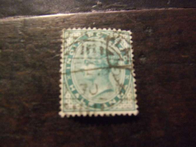 INDIA 1882 VITTORIA 1/2 a USATO