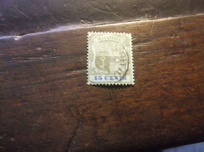 MAURITIUS 1900 STEMMA 15 p USATO 