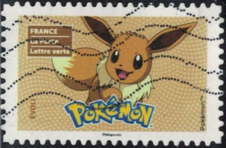 France 2024 Oblitéré Used Pokémon Évoli Y&T 2436