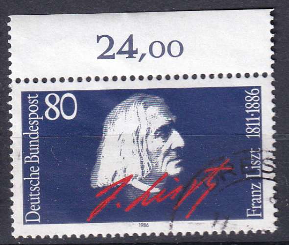 ALLEMAGNE - 1986 - Franz Liszt - Yvert 1117 Oblitéré