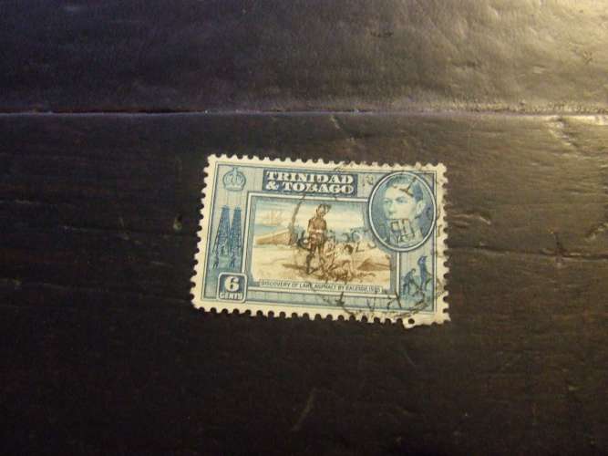 TRINIDAD & TOBAGO 1938 GIORGIO VI 6 c USATO 