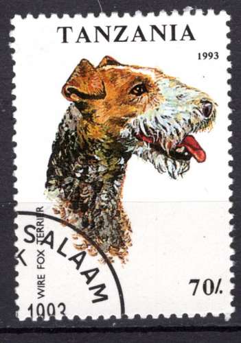  TANZANIE 1993 LES CHIEN LE FOX TERRIER  OBLITERE