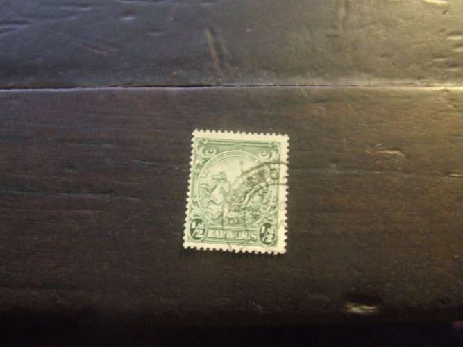 BARBADOS 1938  SIGILLO 1/2 P USATO