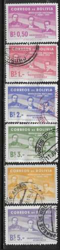 Bolivie - Y&T n° 343/48 - Oblitéré / Used - 1953