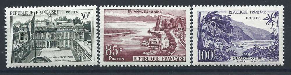 France N° 1192/94* (MH) 1959 - Série touristique