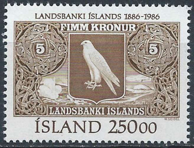 Islande - 1986 - Y & T n° 606 - MNH