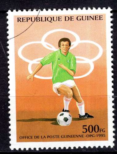 GUINEE 1995 JEUX OLYMPIQUES D'ATLANTA LE FOOTBALL  OBLITERE