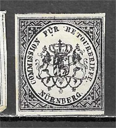 BAVIERE timbres de retour 5 (NURNBERG)