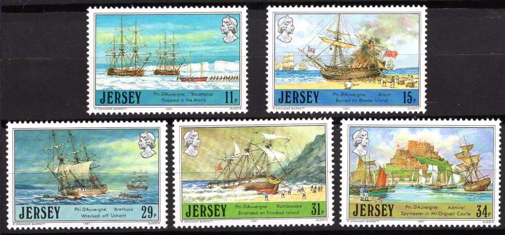 JERSEY 1987 LES AVENTURIER L'AMIRAL PHILIPPE D'AUVERGNE   NEUF**