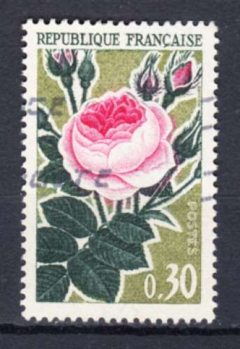 FRANCE - 1962 -  O  -  YT. 1357 -  Rose ancienne