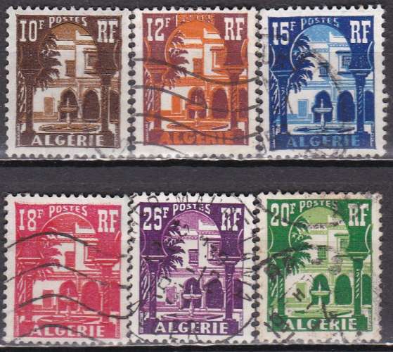 ALGERIE N° 313A/814A + 340A/1 de 1954/57 oblitérés