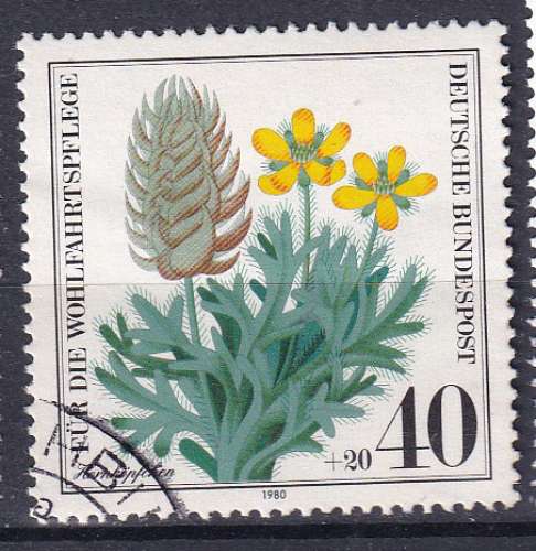 ALLEMAGNE - 1980 - Fleurs - Yvert 905 Oblitéré