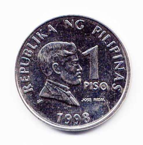 Pièce 1 Piso Philippines 1998