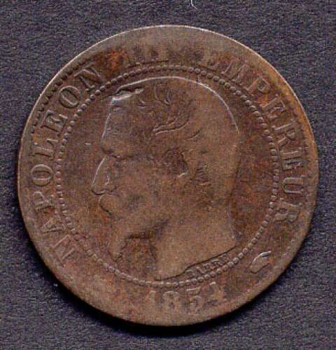 Pièce 5 Centimes Napoléon III France 1854 - Lettre A(?)