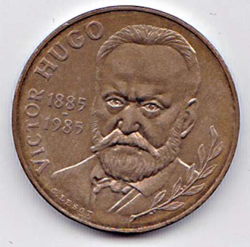 Pièce 10 Francs France 1985 - Victor Hugo