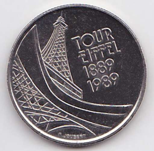 Pièce 5 Francs France 1989 - Centenaire de la Tour Eiffel