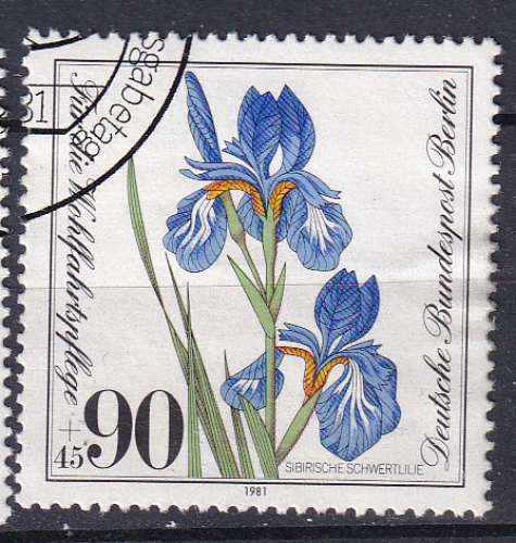 ALLEMAGNE - BERLIN - 1981 - Fleurs - Yvert 614 Oblitéré