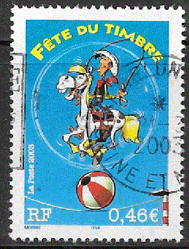 France - YT 3546  obl - Lucky Luke (2003)