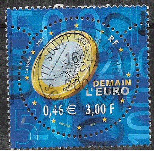 France - YT 3402  obl - Demain l'Euro (2001) 