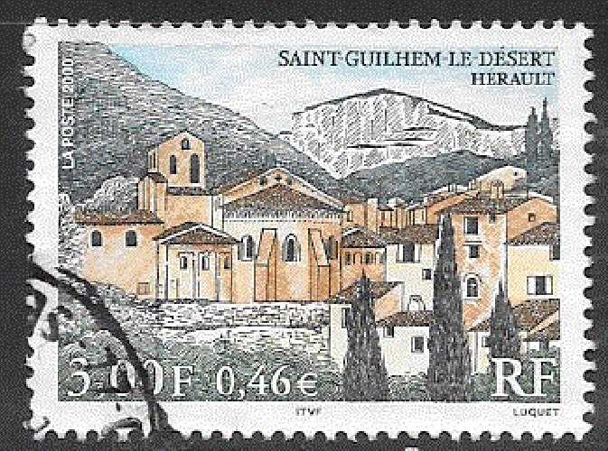 France - YT 3310  obl - Saint-Guilhem-le-Désert (2000) 