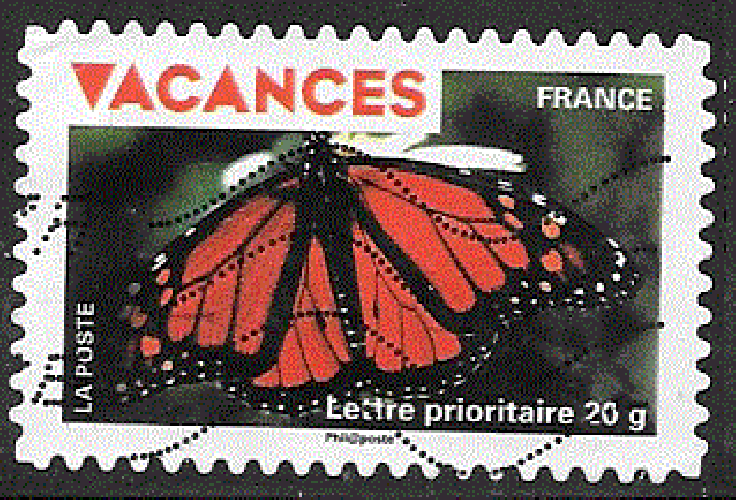 France - YT adhésif 324  obl - Vacances (2009) 