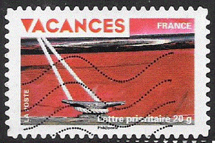 France - YT adhésif 328  obl - Vacances  (2009) 