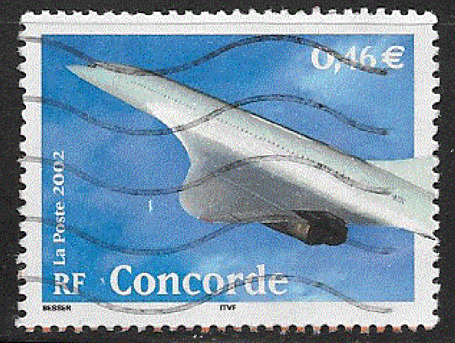 France - YT 3471  obl - Concorde (2002) 