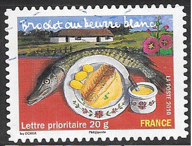 France - YT adhésif 440  obl  - Brochet au beurre blanc (2010)