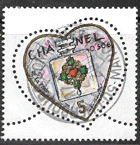 France - YT 3632  obl  - Coeur de Chanel (2004)