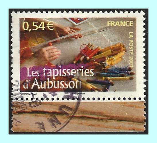 France N° 4098 Obl. Cad Tapisseries d' Aubusson 2007