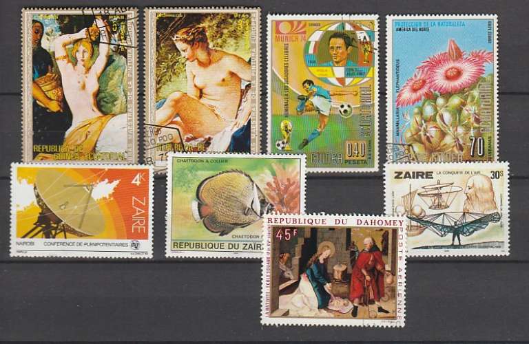 Guinée Equatorial et Zaïre   lot de timbres 