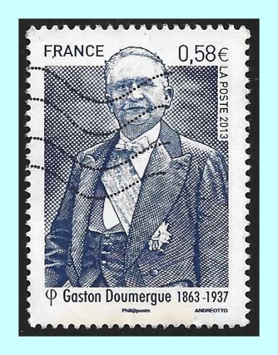 France N° 4793 Obl.  Gaston Doumergue 2013 