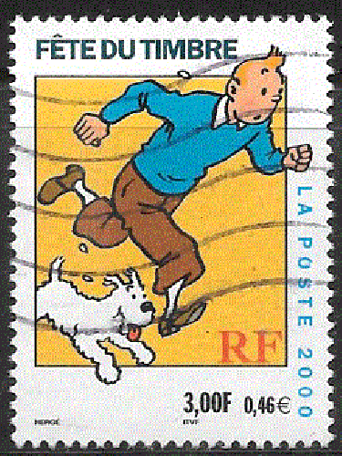 France - YT 3303  obl    - Tintin (2000) 