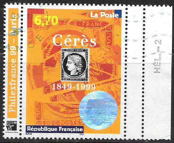 France - YT 3258  obl    - Cérès (1999) 