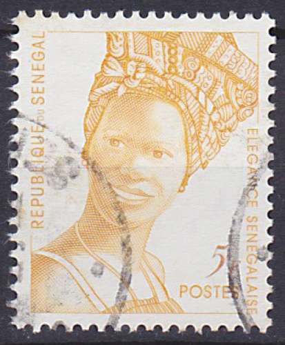 Timbre oblitéré n° 1178A(Yvert) Sénégal 1995 - Elégance sénégalaise