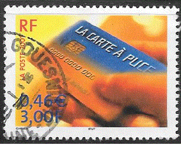 France - YT 3426  obl    - Carte à puce  (2001) 