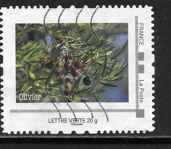 France TAM Lettre verte 20g - Olivier - Oblitéré / Used 