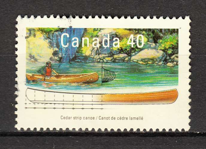 CANADA - O - 1991 - YT. 1194 - Petites embarcations