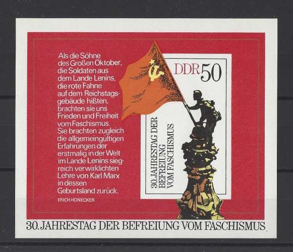 ALLEMAGNE ORIENTALE.   YT  Bloc n° 37    neuf  **   1975