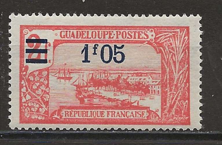 GUADELOUPE  COLONIE  ANNEE  1924 Y.TN°93 NEUF*    