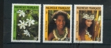 miniature Polynésie 371 373 1990 beautés neufs **TB MNH faciale 0.8