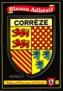 miniature France 15 Corrèze - Blason adhésif du département sur carte postale neuve