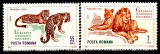 miniature  Roumanie 2058 / 59 ( Hors série ) Jardin zoologique de Budapest / Les 2 timbres félins