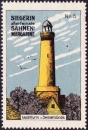 miniature Allemagne Vignette publicitaire Margarine Sahnen : phare de Swinemünde