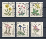miniature Tchecoslovaquie  Y & T  N° 1115/20  Fleurs diverses