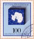 miniature Allemagne RFA 1981 20e anniversaire du Traité sur l'Antarctique sur fragment