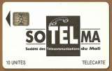 Télécarte - Phonecard - Mali - SoTelMa - 10 unités - Puce Schlumberger SC5 .