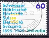 miniature Suisse 1995 YT 1469 Obl Energie Centenaire Electricité suisse