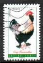 miniature France Oblitéré Yvert Adhésif N°1249 Coq Faverolles 2016 